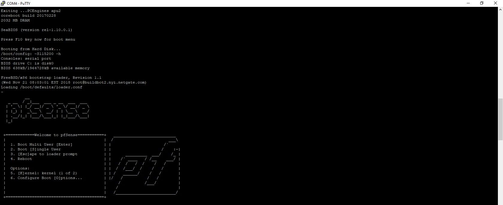 APU2 flashroom bios updated