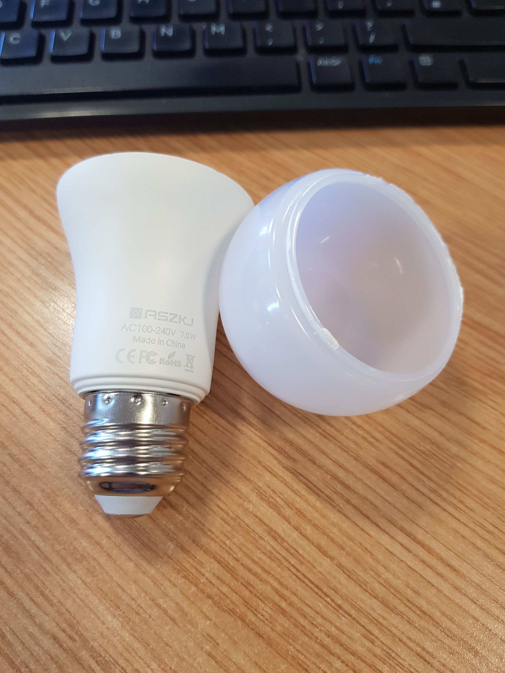 Light Bulb with dome removed