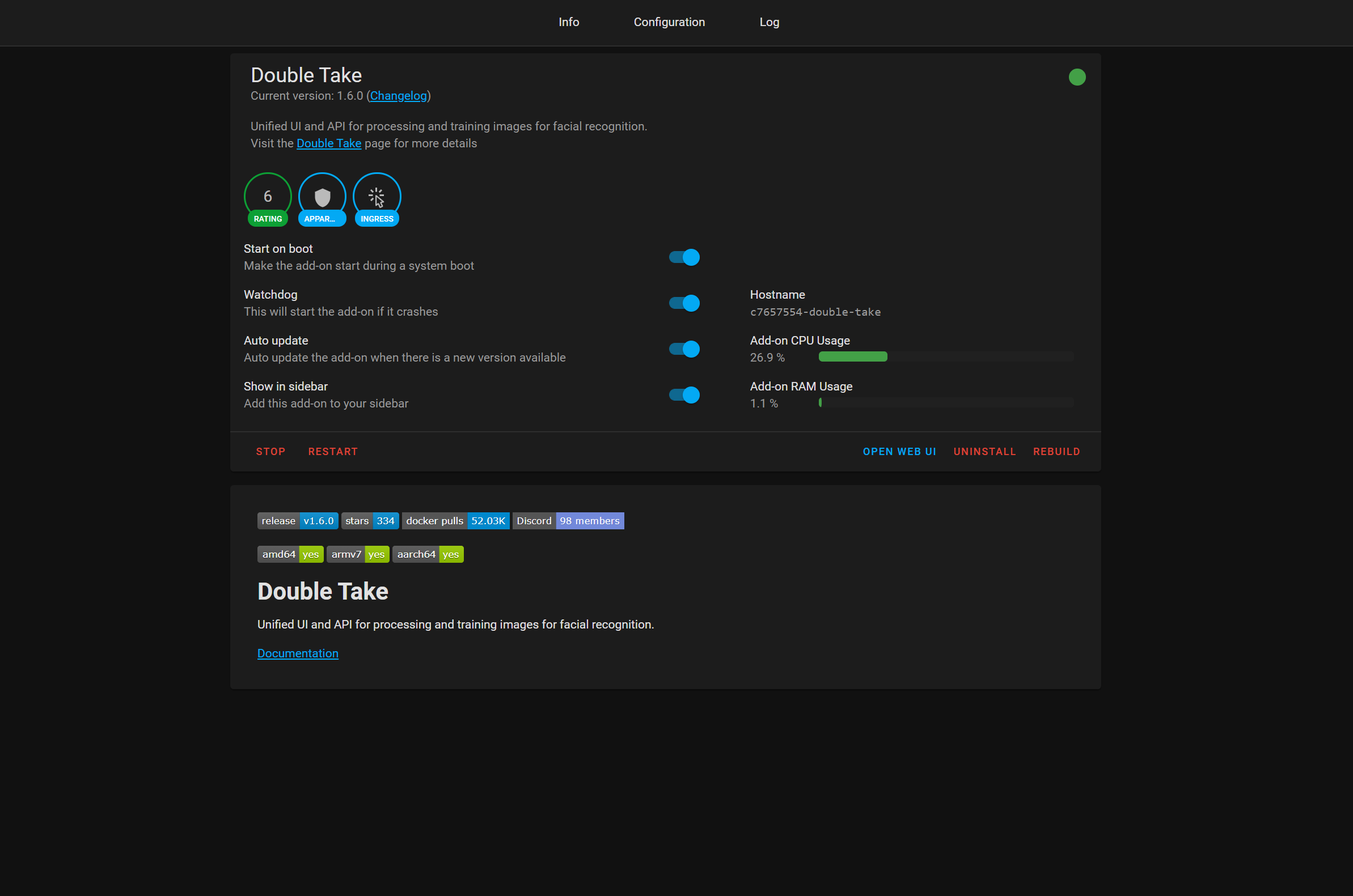 GitHub - jakowenko/double-take: Unified UI and API for processing and  training images for facial recognition.