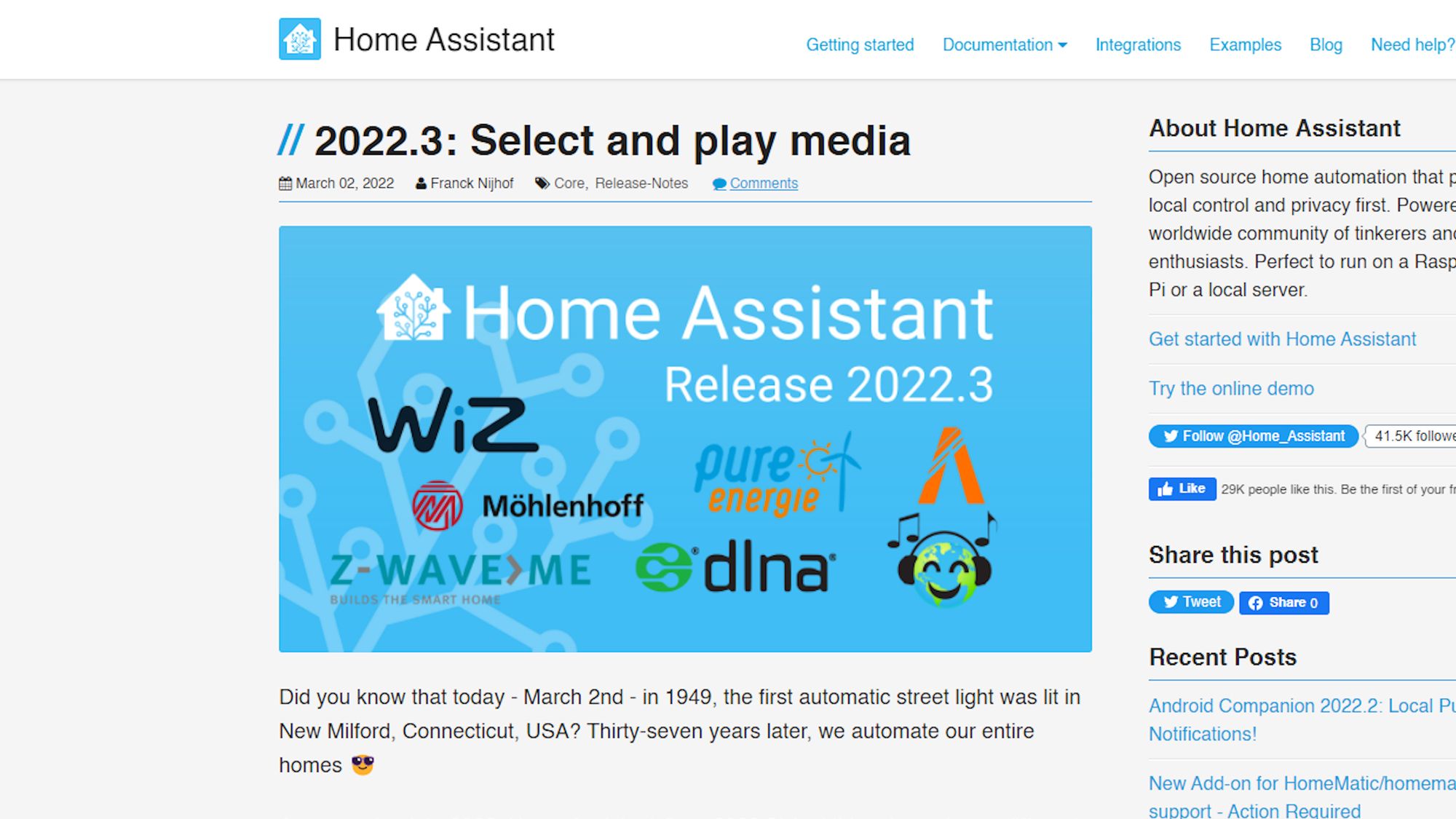 2022.3: Select and play media - Home Assistant