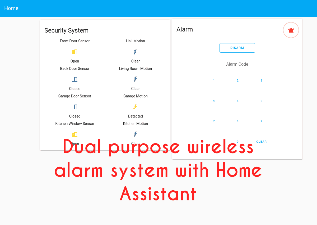 How to make your own dual-purpose wireless alarm system with Home Assistant - Part 1